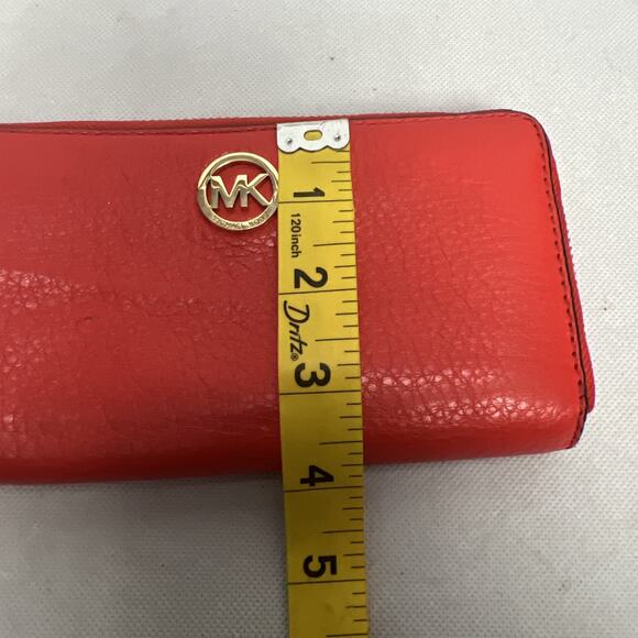 Michael Kors Fulton Zip Large Phone/Wristlet Dark Sangrine - Picture 9 of 10